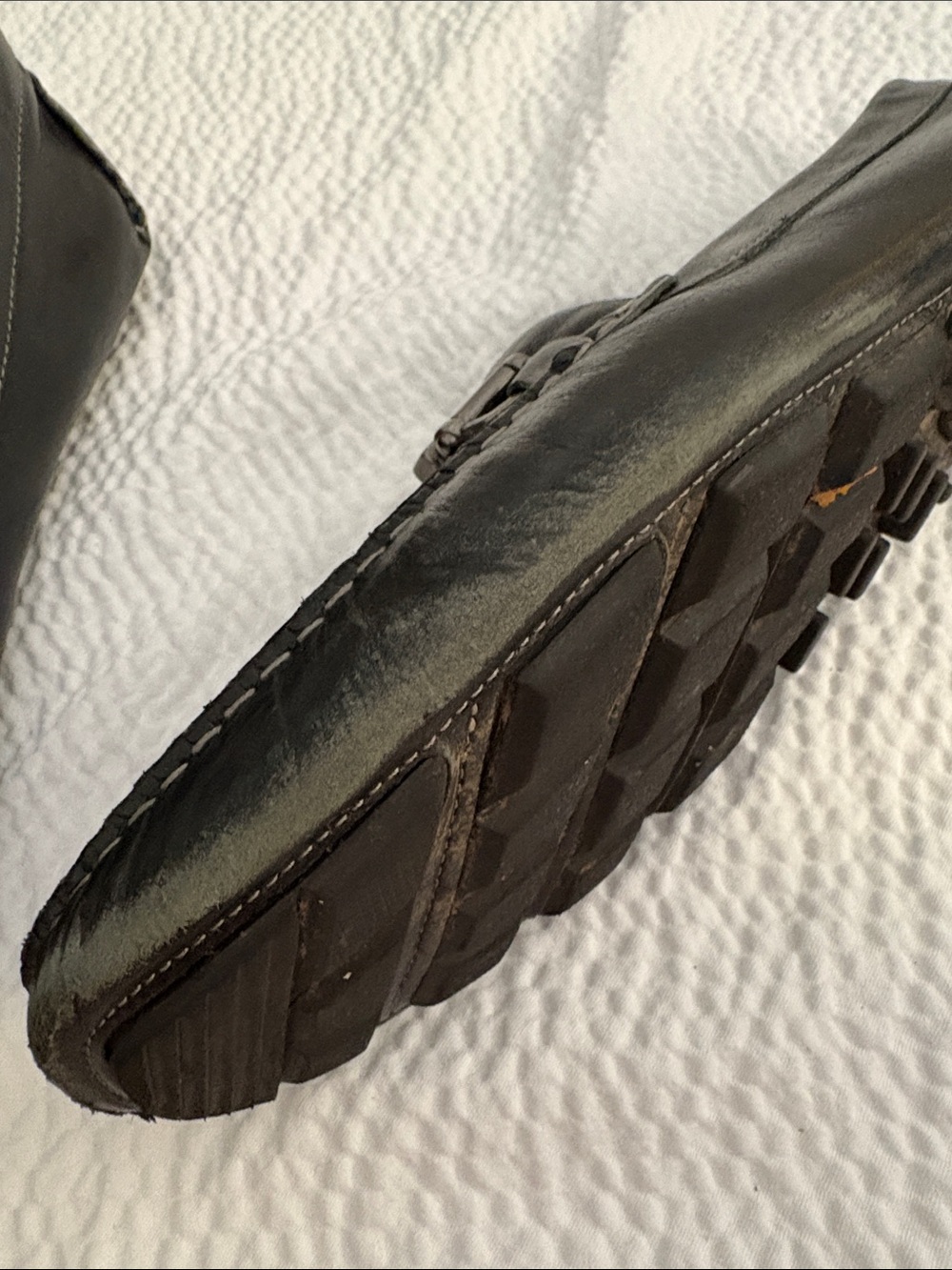 Nordstrom 1901 Men's Bit Loafers Black Leather 13M with Shapers - Picture 9 of 12